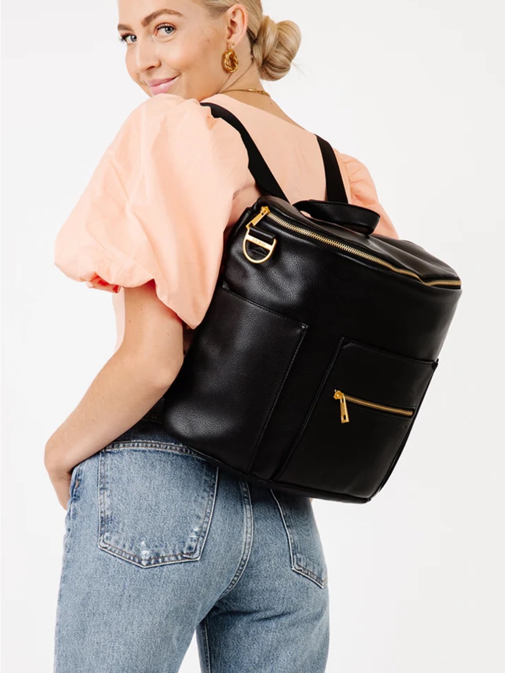 Fawn Design - The Original Diaper Bag - Black - Picture 3 of 8